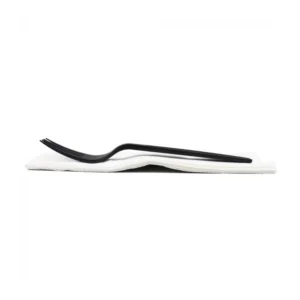 Black Fork With Napkin (Qty 1000) - Image 2