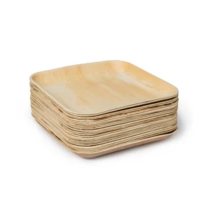 10" Palm Leaf Square Plates (Qty 250) - Image 2