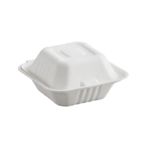 6" Single Compartment Bagasse Box (Qty 500)